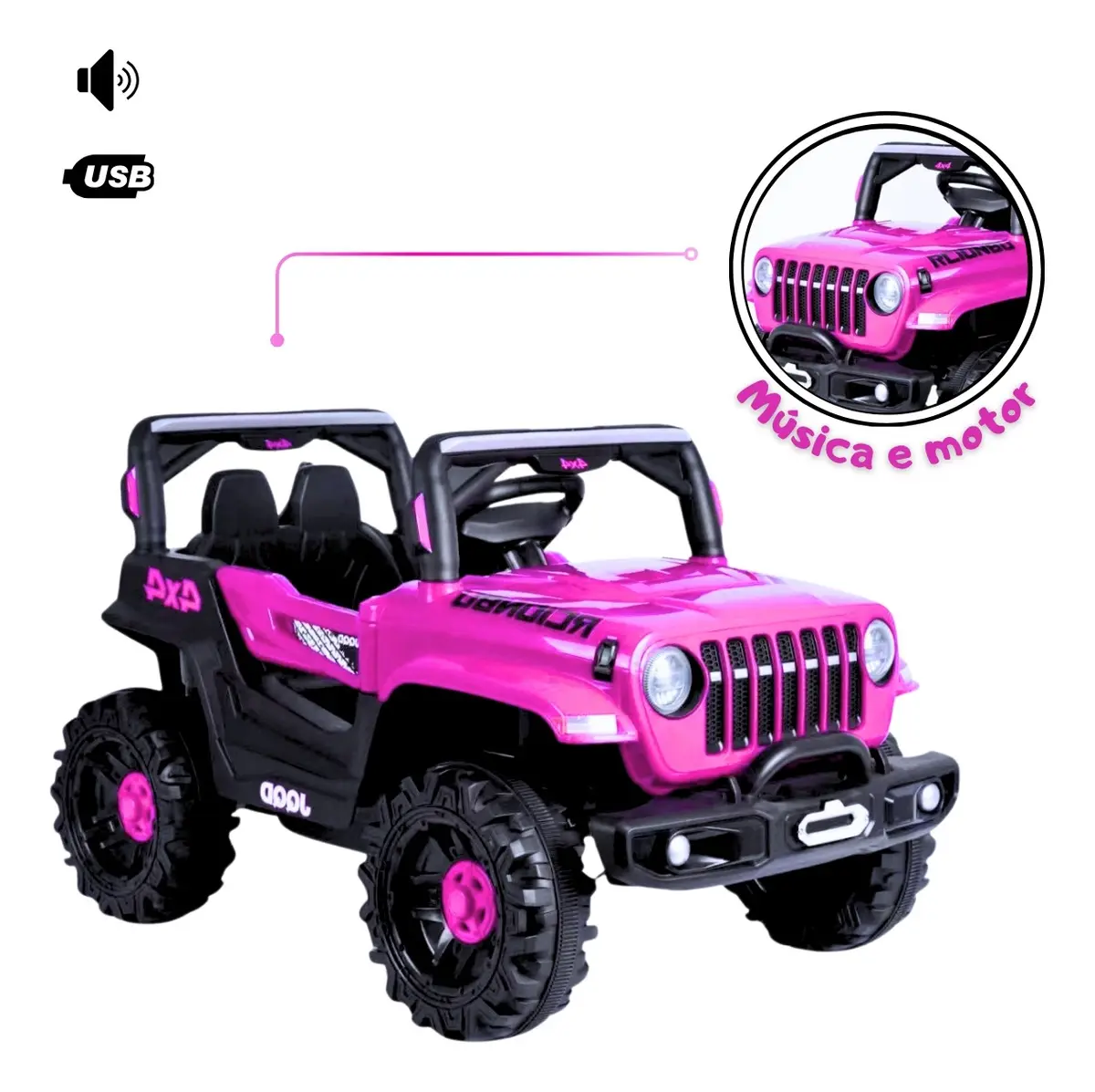 Jipe Infantil Elétrico 12v-7